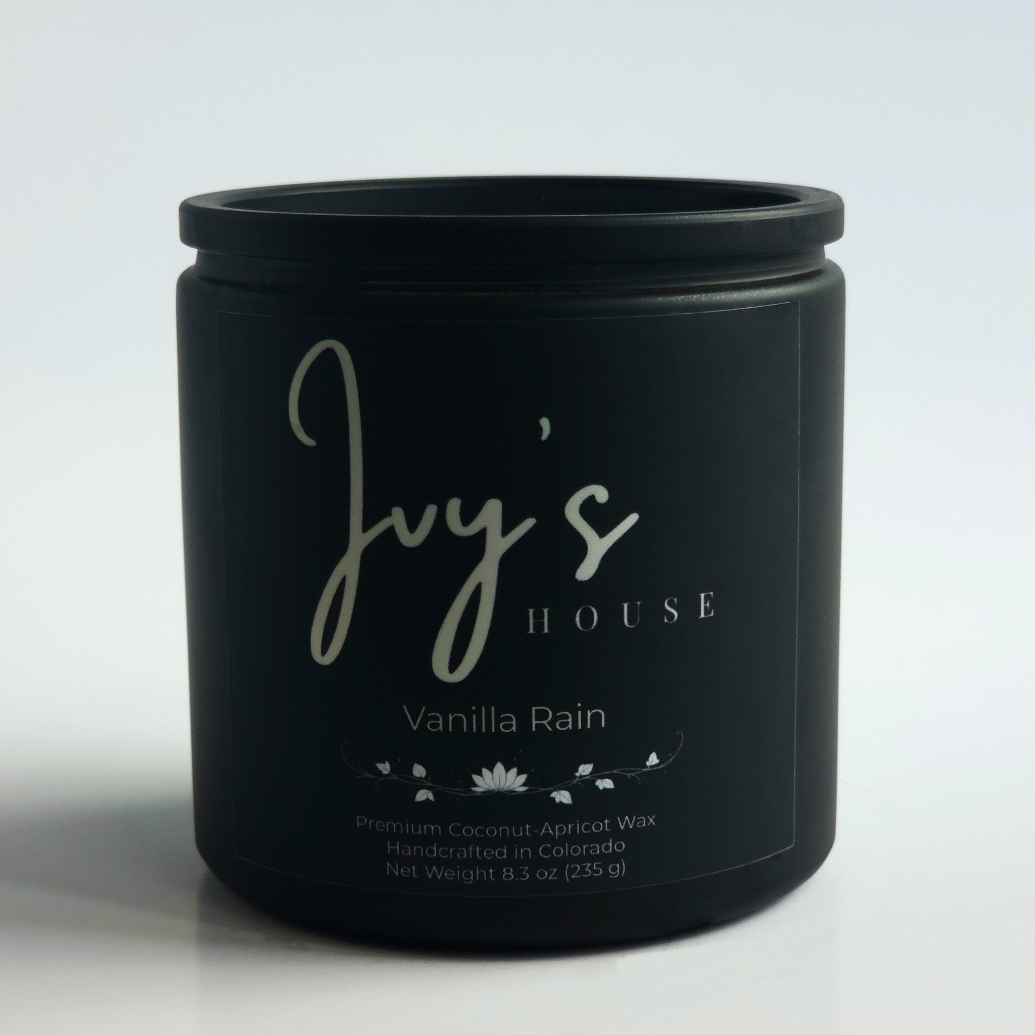 8.3 Oz Vanilla Rain Premium Scented Candle - Coconut-Apricot Wax