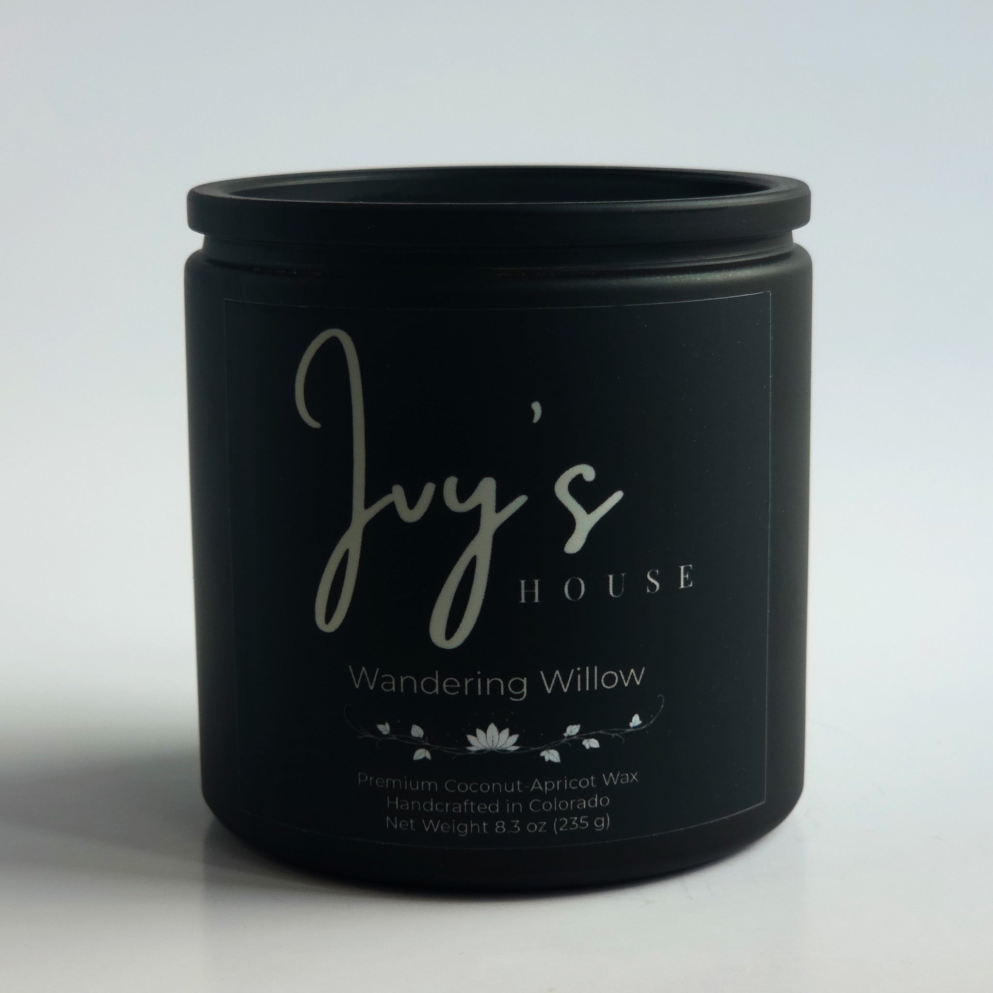 8.3 Oz Wandering Willow Premium Scented Candle - Coconut-Apricot Wax