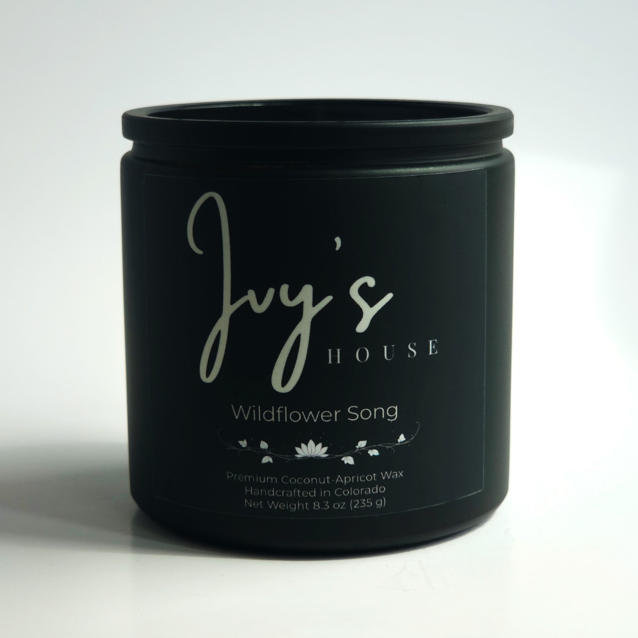 8.3 Oz Wildflower Song Premium Scented Candle - Coconut-Apricot Wax