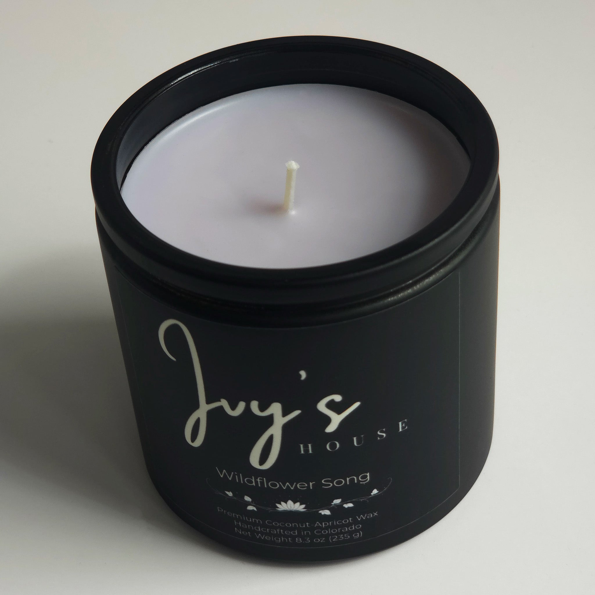 8.3 Oz Wildflower Song Premium Scented Candle - Coconut-Apricot Wax